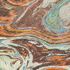 Tapis Chantille à motifs abstraits, lavable en machine, pour intérieur et extérieur