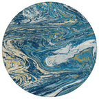 Tapis Chantille à motifs abstraits, lavable en machine, pour intérieur et extérieur