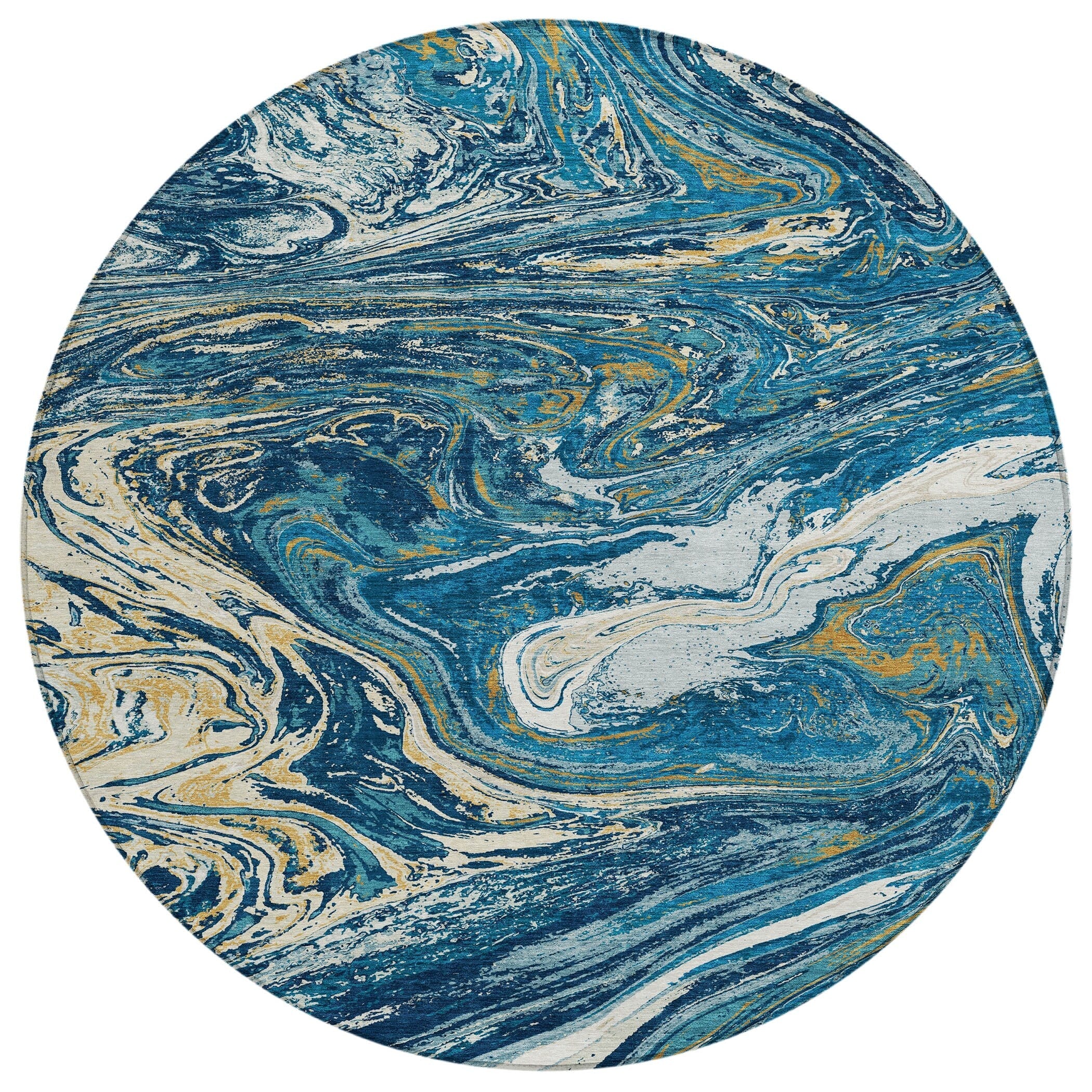 Tapis Chantille à motifs abstraits, lavable en machine, pour intérieur et extérieur