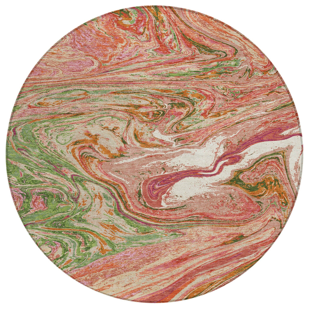 Tapis Chantille à motifs abstraits, lavable en machine, pour intérieur et extérieur