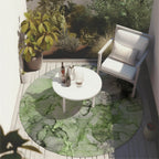 Tapis Chantille abstrait lavable en machine pour intérieur/extérieur