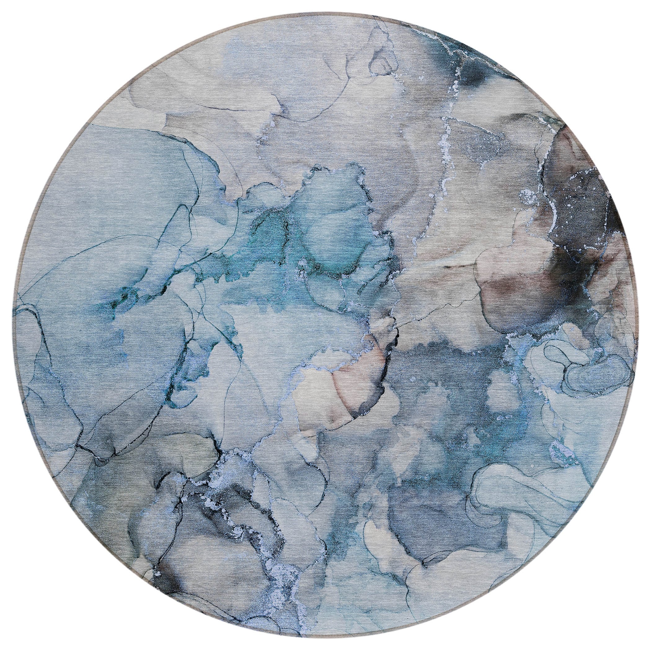 Tapis Chantille abstrait lavable en machine pour intérieur/extérieur