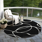 Tapis Chantille moderne abstrait lavable en machine pour intérieur/extérieur
