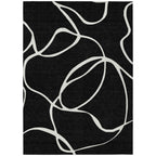Tapis Chantille moderne abstrait lavable en machine pour intérieur/extérieur