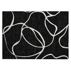 Tapis Chantille moderne abstrait lavable en machine pour intérieur/extérieur