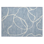 Tapis Chantille moderne abstrait lavable en machine pour intérieur/extérieur