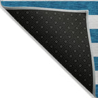 Tapis Chantille à rayures cabana lavable en machine pour intérieur/extérieur