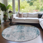 Tapis Chantille abstrait moderne lavable en machine pour intérieur/extérieur