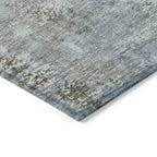 Tapis Chantille abstrait moderne lavable en machine pour intérieur/extérieur