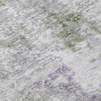 Tapis Chantille abstrait moderne lavable en machine pour intérieur/extérieur