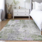 Tapis Chantille abstrait moderne lavable en machine pour intérieur/extérieur