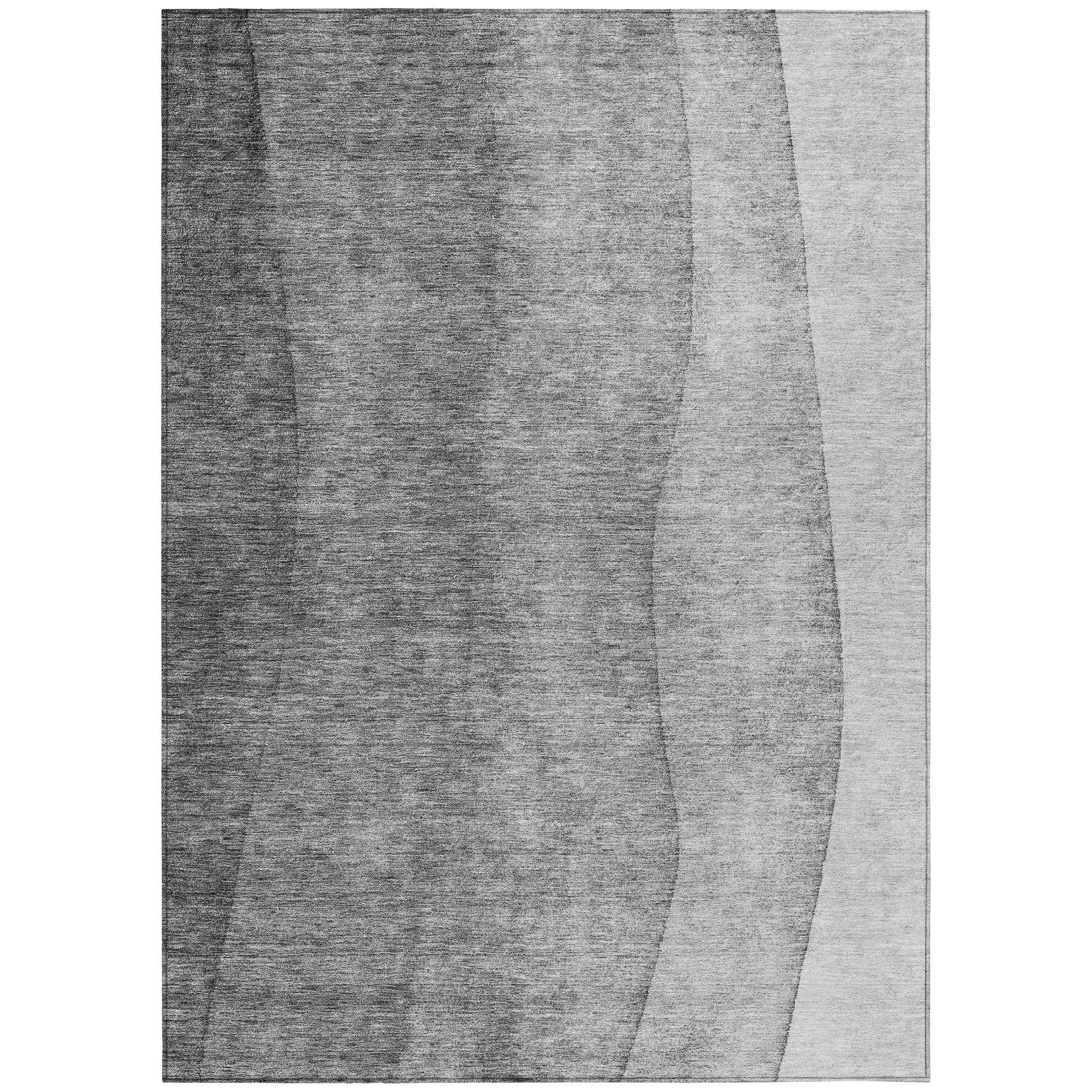 Tapis Chantille contemporain ombré lavable en machine pour intérieur/extérieur