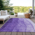 Tapis Chantille contemporain ombré lavable en machine pour intérieur/extérieur