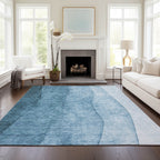 Tapis Chantille contemporain ombré lavable en machine pour intérieur/extérieur