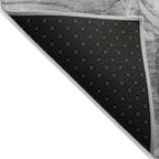 Tapis Chantille moderne à motif floral, lavable en machine, pour intérieur/extérieur