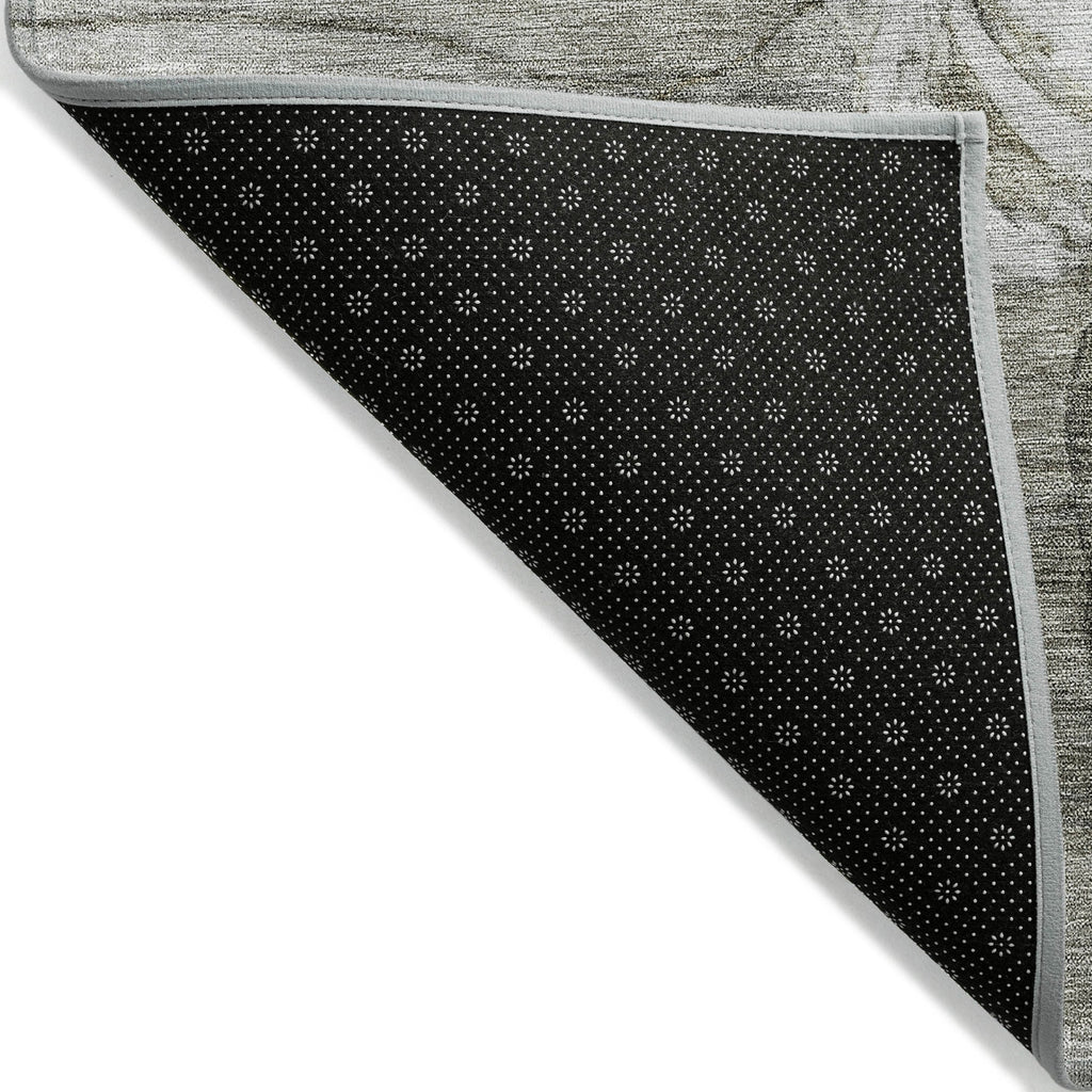 Tapis Chantille moderne à motif floral, lavable en machine, pour intérieur/extérieur