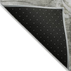 Tapis Chantille moderne à motif floral, lavable en machine, pour intérieur/extérieur