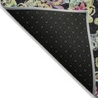 Tapis Chantille traditionnel à volutes lavable en machine pour intérieur/extérieur