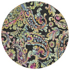 Tapis Chantille traditionnel à volutes lavable en machine pour intérieur/extérieur