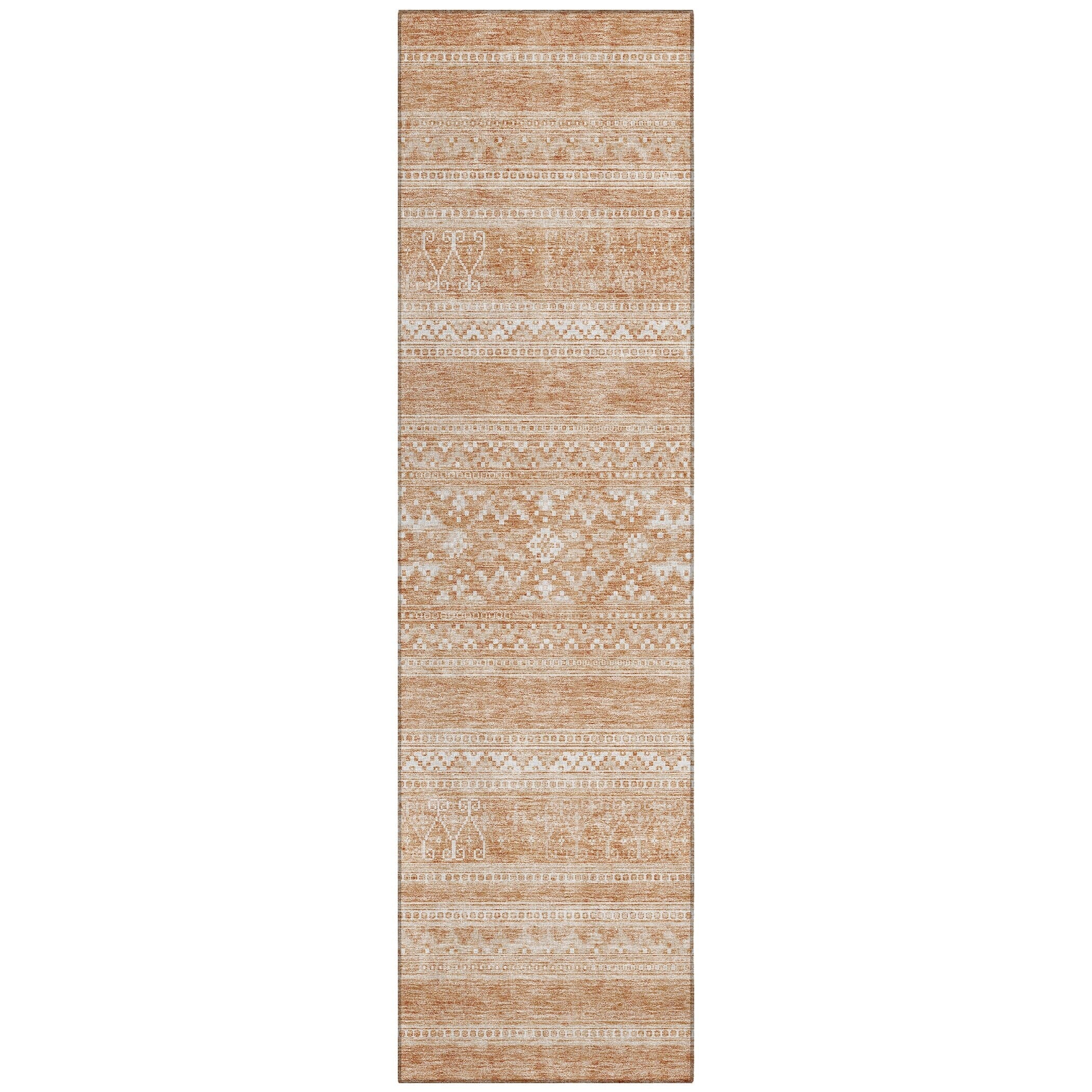 Tapis Chantille tribal bohème lavable en machine pour intérieur/extérieur