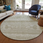 Tapis Chantille tribal bohème lavable en machine pour intérieur/extérieur