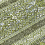 Tapis Chantille tribal bohème lavable en machine pour intérieur/extérieur