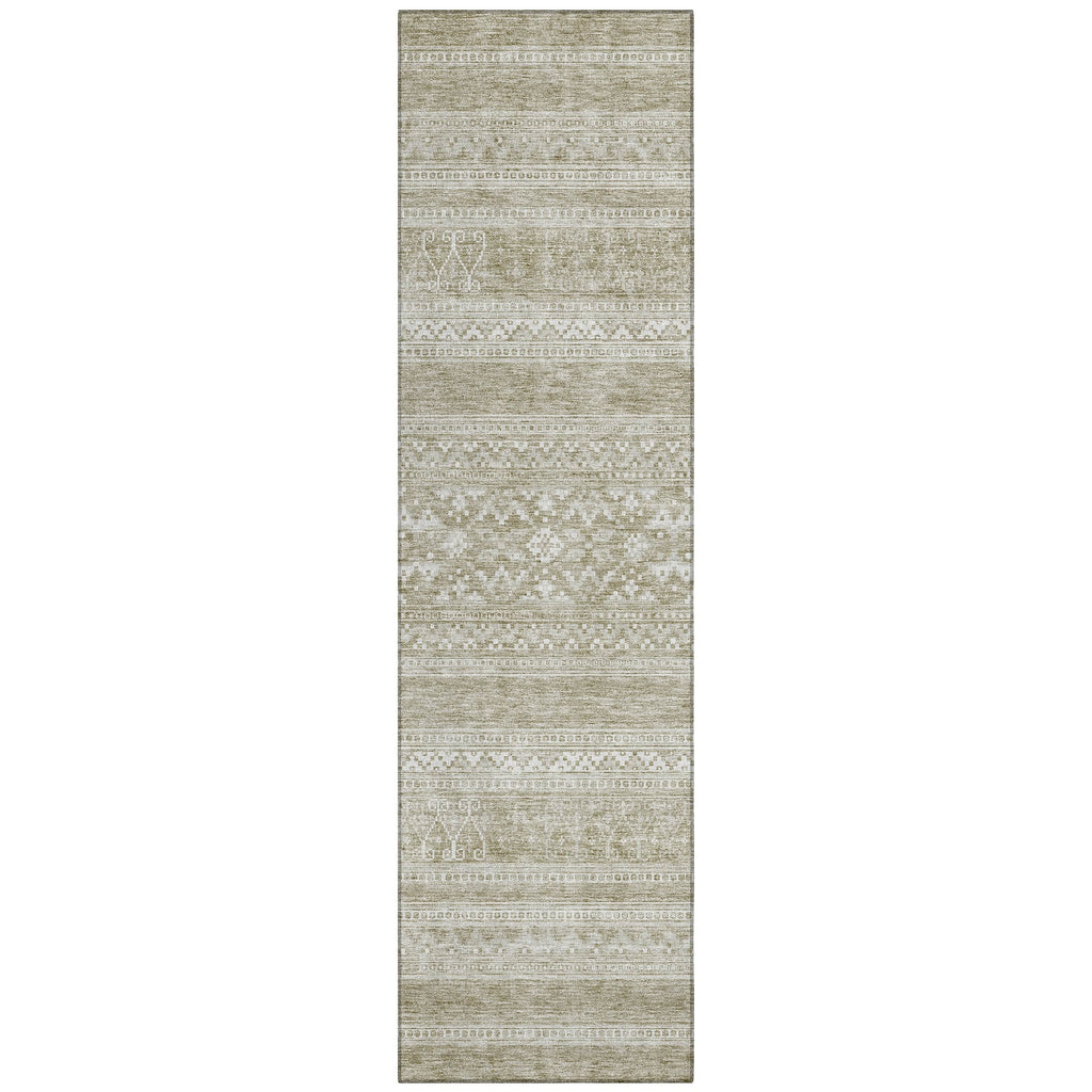 Tapis Chantille tribal bohème lavable en machine pour intérieur/extérieur
