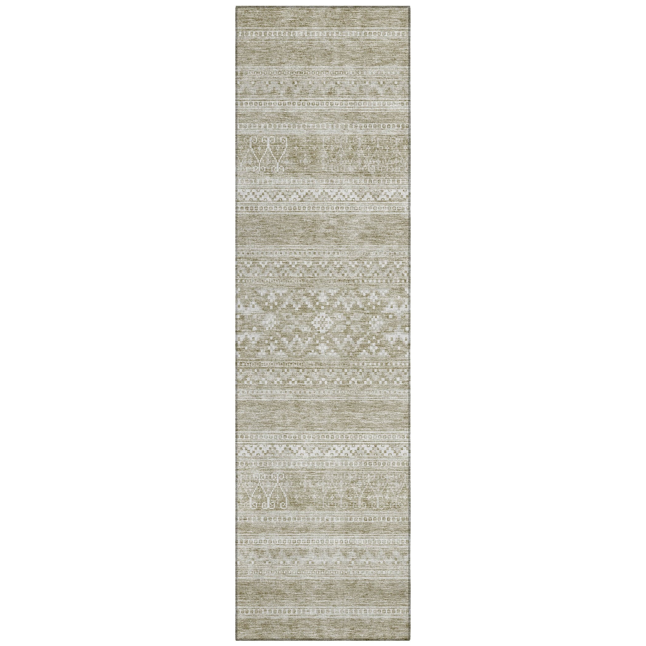 Tapis Chantille tribal bohème lavable en machine pour intérieur/extérieur