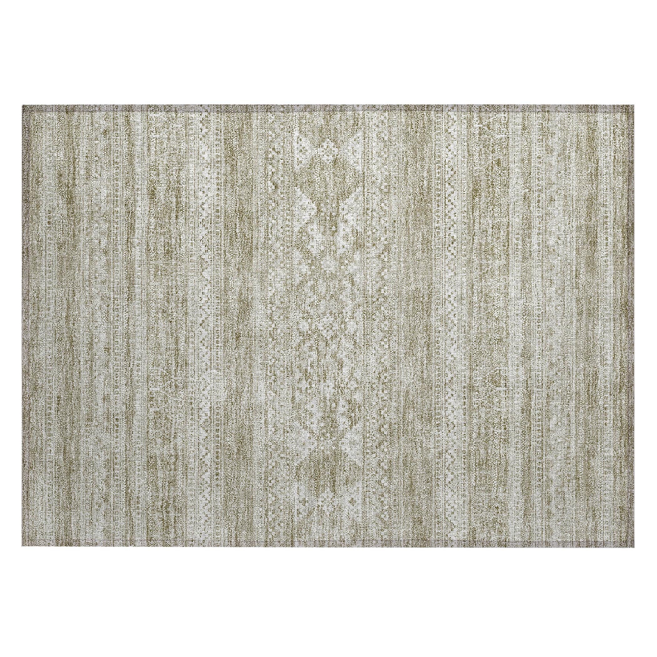 Tapis Chantille tribal bohème lavable en machine pour intérieur/extérieur