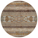 Tapis Chantille tribal bohème lavable en machine pour intérieur/extérieur