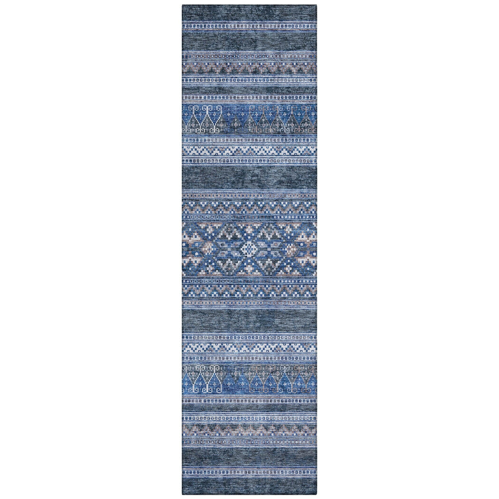 Tapis Chantille tribal bohème lavable en machine pour intérieur/extérieur