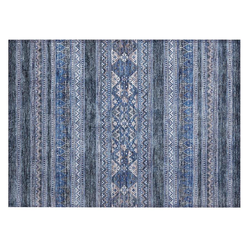 Tapis Chantille tribal bohème lavable en machine pour intérieur/extérieur