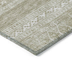 Tapis Chantille tribal bohème lavable en machine pour intérieur/extérieur
