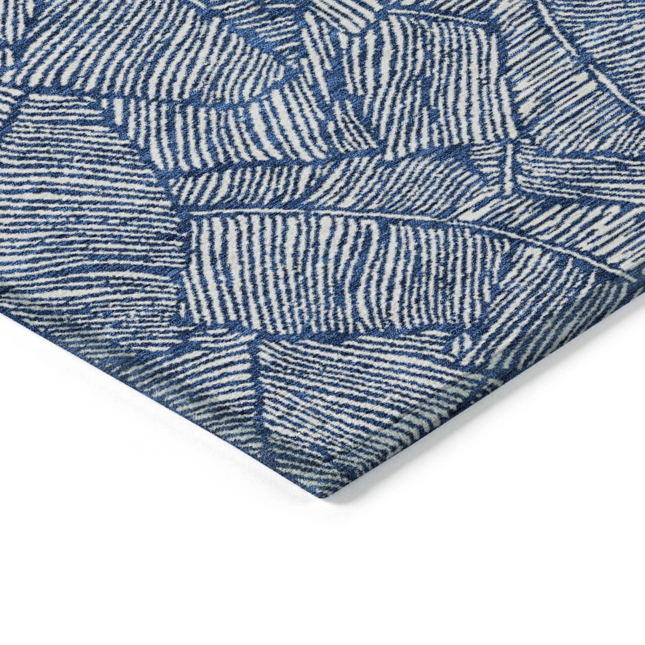 Tapis Chantille Tropical Palm lavable en machine pour intérieur/extérieur