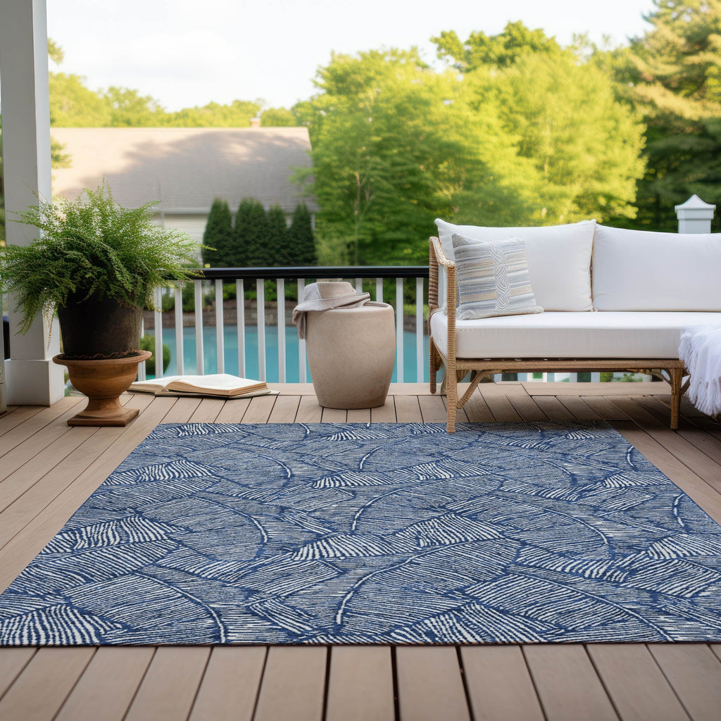 Tapis Chantille Tropical Palm lavable en machine pour intérieur/extérieur