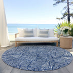 Tapis Chantille Tropical Palm lavable en machine pour intérieur/extérieur