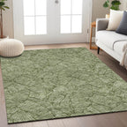 Tapis Chantille Tropical Palm lavable en machine pour intérieur/extérieur