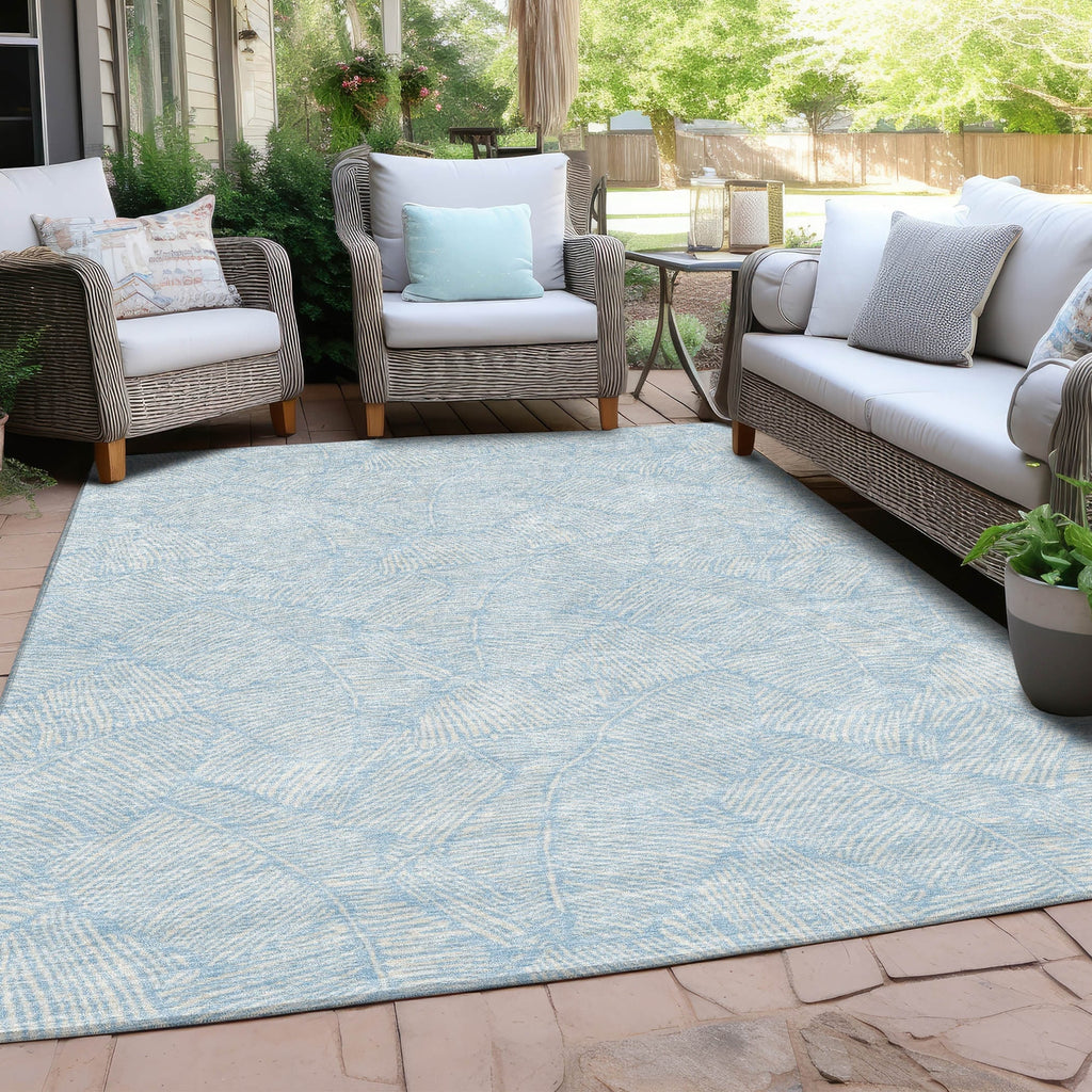 Tapis Chantille Tropical Palm lavable en machine pour intérieur/extérieur