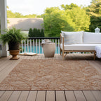 Tapis Chantille Tropical Palm lavable en machine pour intérieur/extérieur