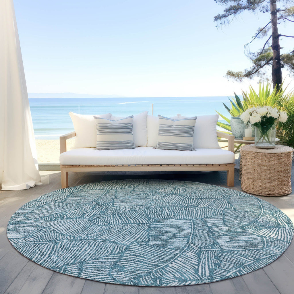 Tapis Chantille Tropical Palm lavable en machine pour intérieur/extérieur