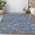 Tapis Chantille Tropical Palm lavable en machine pour intérieur/extérieur