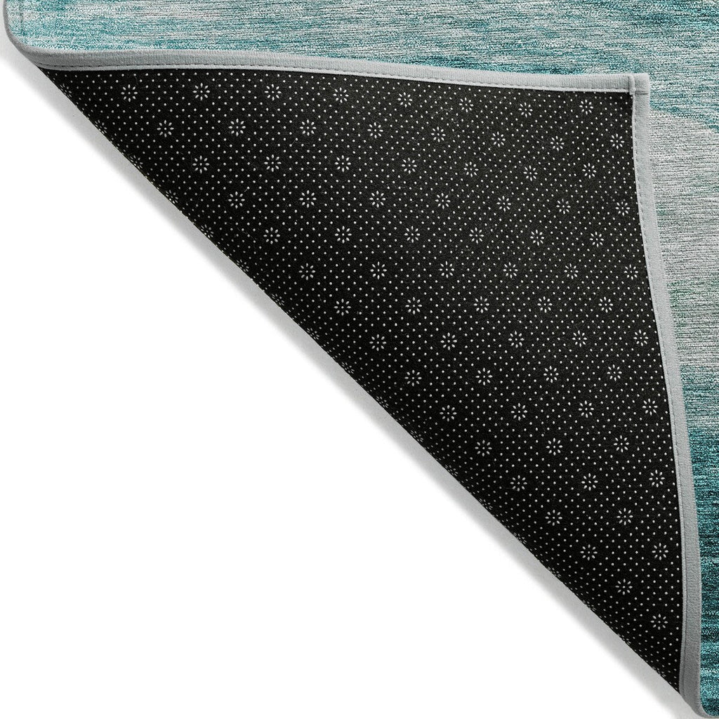 Tapis Chantille contemporain à vagues, lavable en machine, pour intérieur et extérieur
