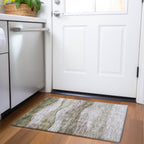 Tapis Chantille contemporain à vagues, lavable en machine, pour intérieur et extérieur