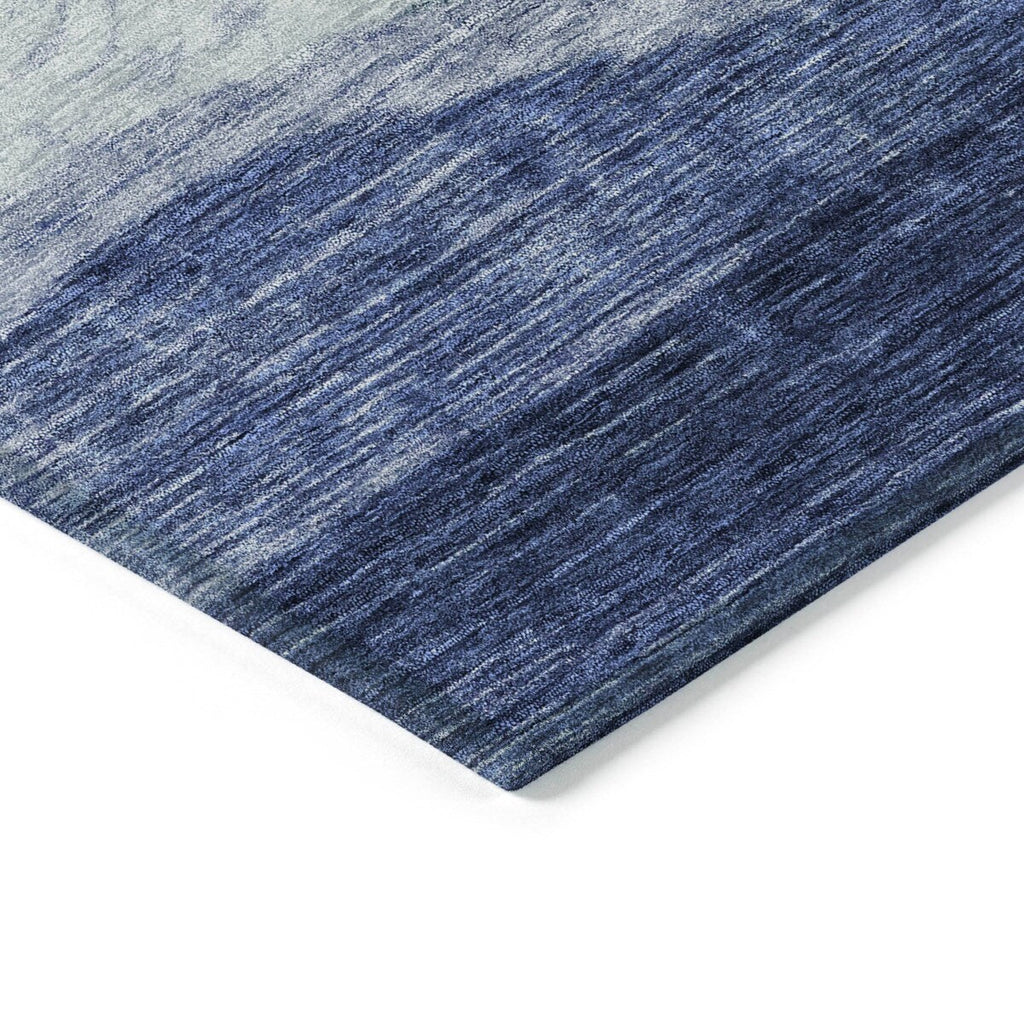 Tapis Chantille contemporain à vagues, lavable en machine, pour intérieur et extérieur