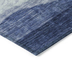Tapis Chantille contemporain à vagues, lavable en machine, pour intérieur et extérieur