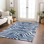 Tapis Chantille moderne à motif animal, lavable en machine, pour intérieur et extérieur