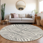 Tapis Chantille moderne à motif animal, lavable en machine, pour intérieur et extérieur