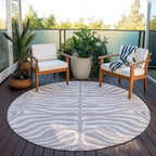 Tapis Chantille moderne à motif animal, lavable en machine, pour intérieur et extérieur