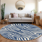Tapis Chantille moderne à motif animal, lavable en machine, pour intérieur et extérieur