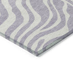Tapis Chantille moderne à motif animal, lavable en machine, pour intérieur et extérieur